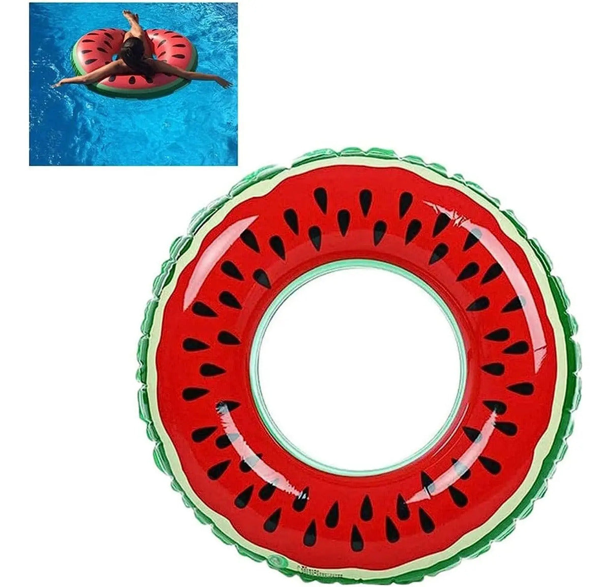 Flotador Salvavidas De Sandía 80cm Inflable Piscina Redondo - vista 3