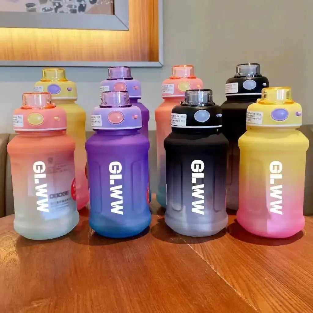 Botella De Agua Deportiva Gym Escolar 800ml Con Stickers - vista 4
