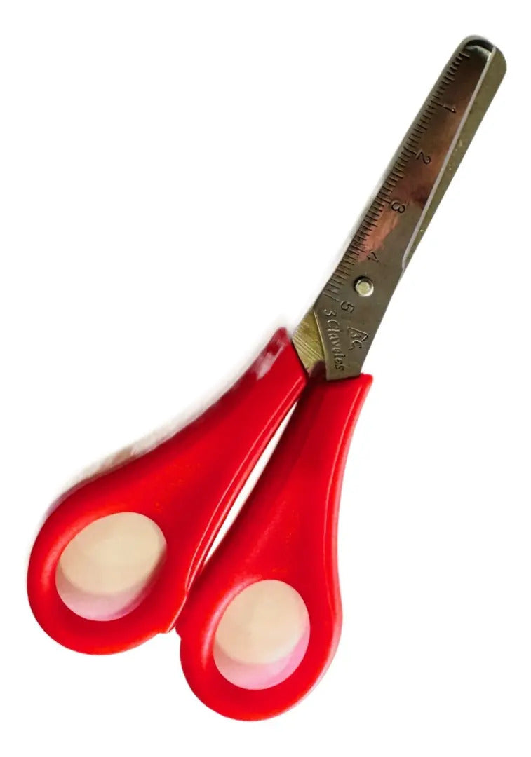 Tijera Escolar 13cm Acero Inoxidable 3 Claveles - vista 2