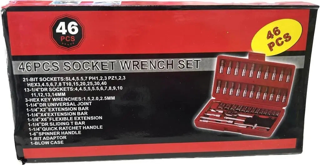Kit De Herramientas Auto Chicharra Cuadrante 1/4 46 Piezas - vista 3