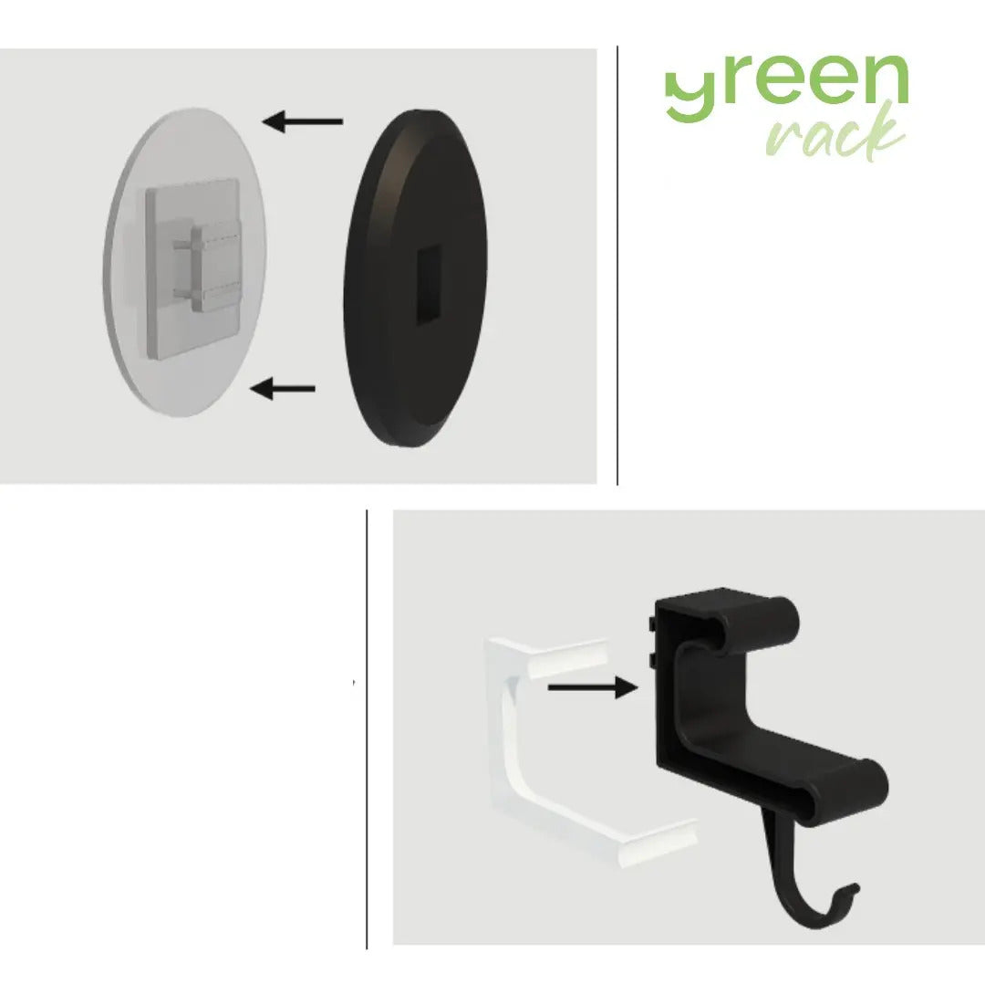 Soporte Toallero Barra Doble De Pared Toallas Baño Cocina - vista 6