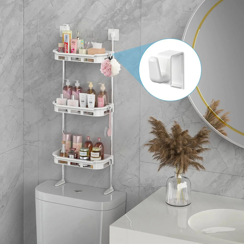 Repisa Organizadora Inodoro Baño Cocina Estante 3 Niveles - vista 4