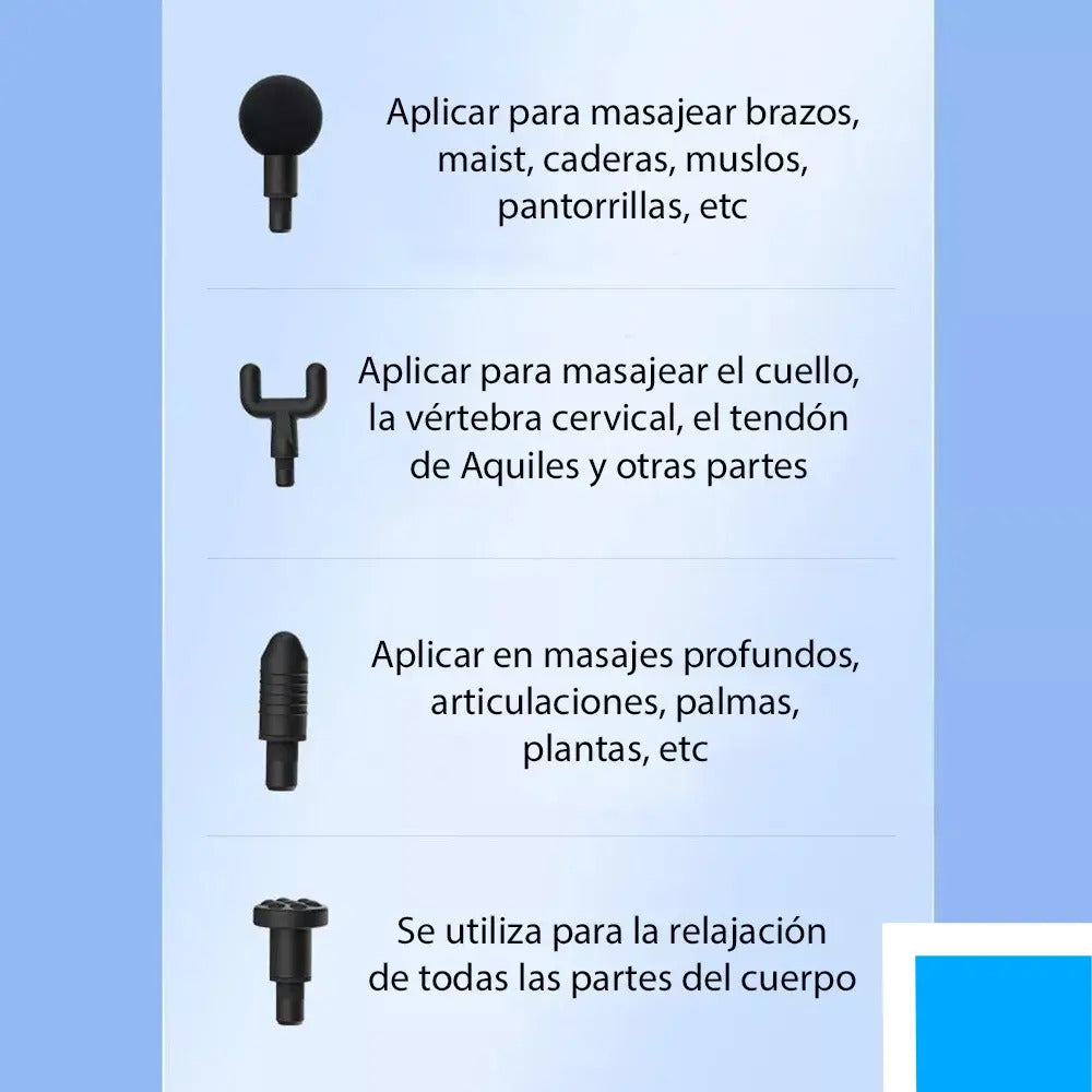 Pistola Masajeadora Recargable Masajeador Muscular Electrico - vista 8