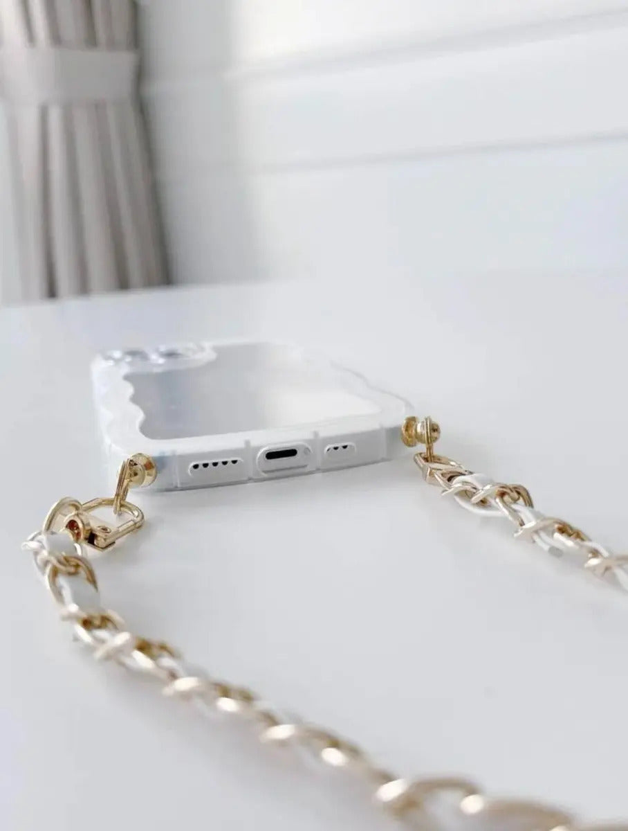 Funda Para Iphone13 Pro Transparente Con Cadena Colgante - vista 2
