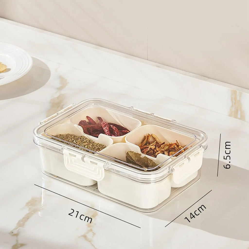 Contenedor De Alimentos Dividido Envase 4 Compartimientos - vista 4