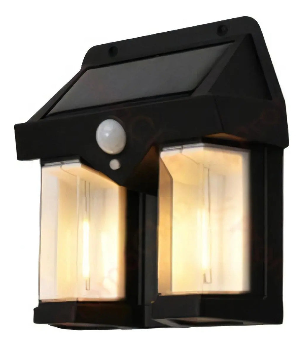 Lampara Solar De Pared Con Sensor Movimiento Aplique Muro - vista 4