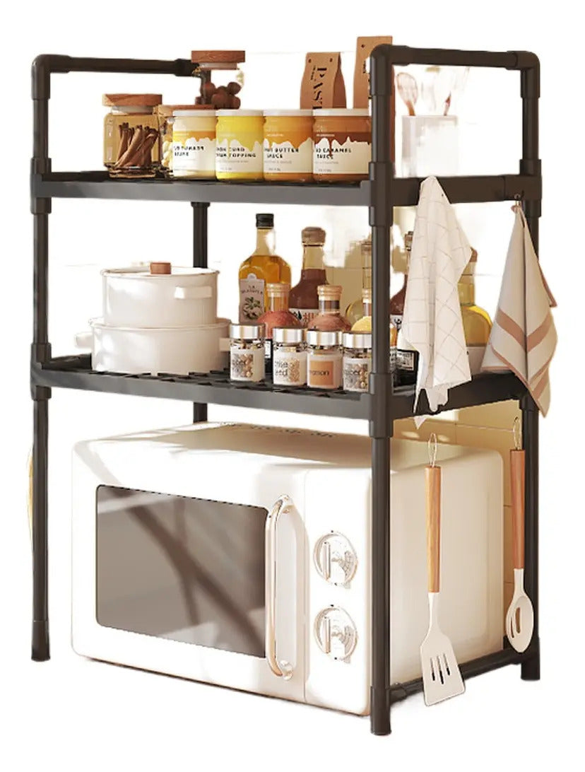 Rack organizador de cocina para microondas 3 niveles