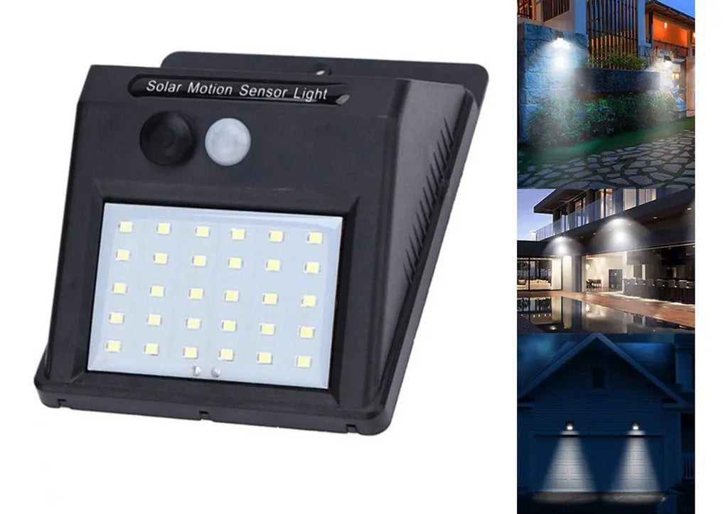 Lampara Solar Foco 30 Led Con Sensor De Movimiento Y Luz - vista 2