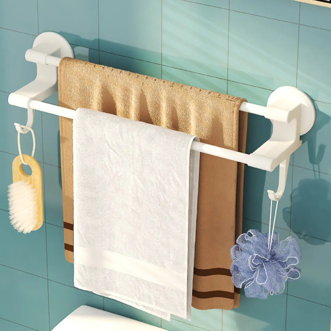 Soporte Toallero Barra Doble De Pared Toallas Baño Cocina - vista 3