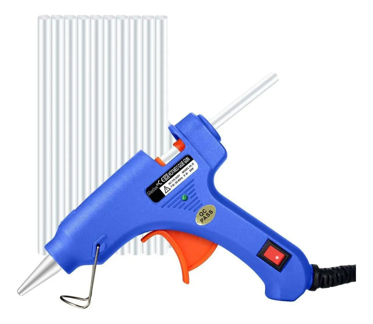 Pistola De Silicona Electrica 60w Mas 10 Barras Silicon 10mm