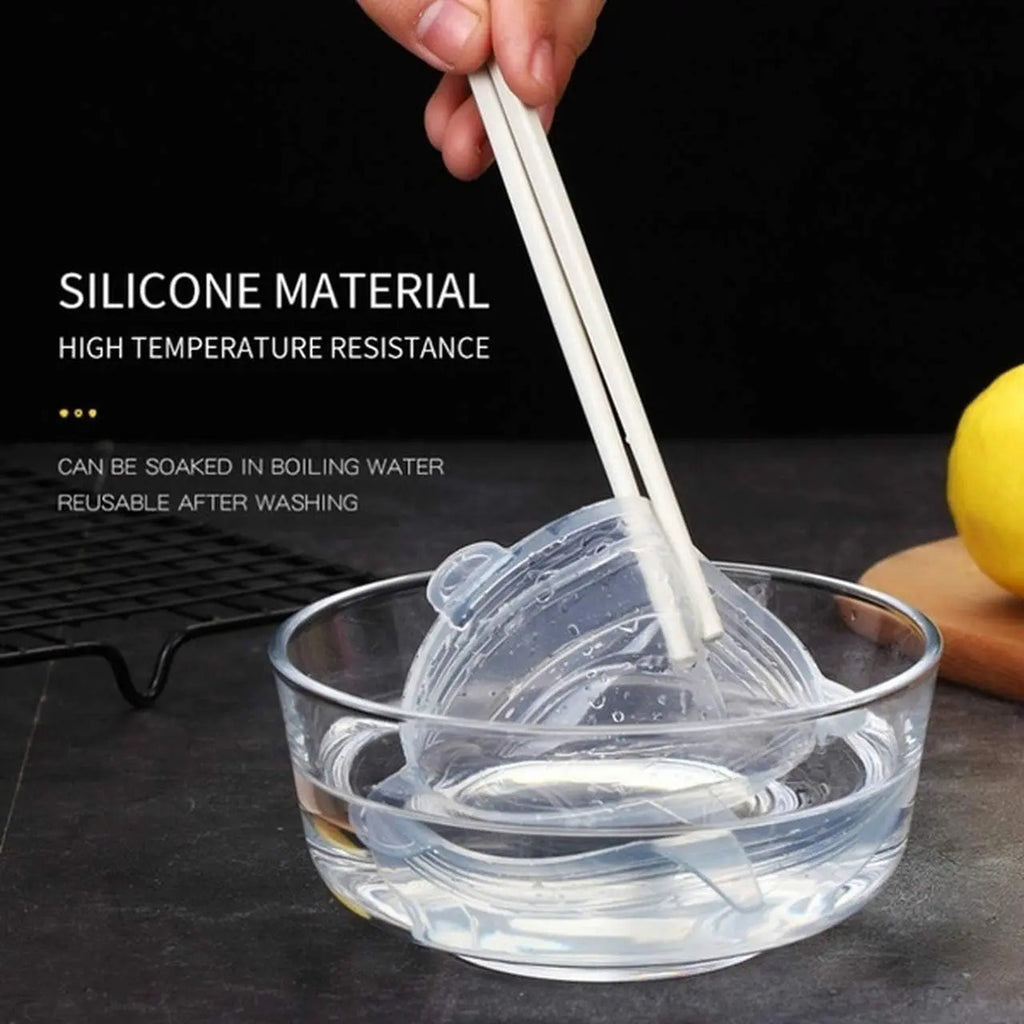 Set De 6 Tapas De Silicona Ajustables Para Alimentos Sellado - vista 11